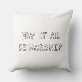 My it all be worship outline クッション (正面)