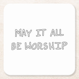 My it all be worship outline スクエアペーパーコースター