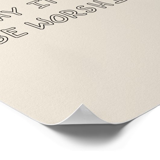 My it all be worship outline ポスター (角)