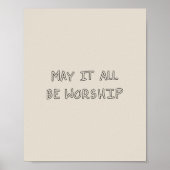 My it all be worship outline ポスター (正面)