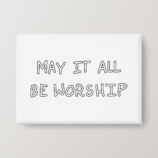 My it all be worship outline 缶バッジ (正面)