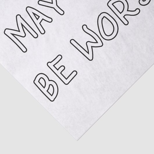 My it all be worship outline 薄葉紙 (詳細)