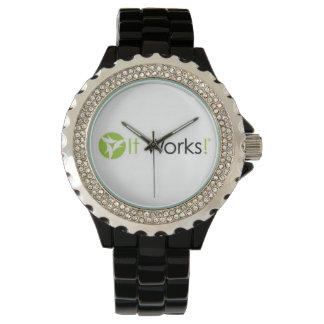 My It WorksロゴRhinestone Watch 腕時計
