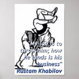 My job is to throw him Poster ポスター