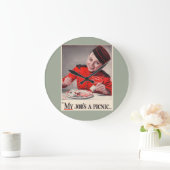 My Job's a Picnic ラージ壁時計 (ホーム)