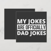 my jokes are dad jokes 招待状 (正面/裏面)