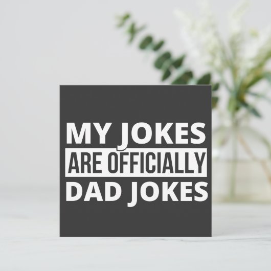 my jokes are dad jokes 招待状 (スタンド正面)