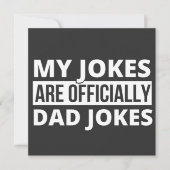 my jokes are dad jokes 招待状 (正面)