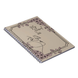 My Journal 2026 – Minimal Floral Line Art Aestheti ノートブック