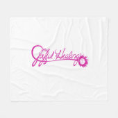 My Joyful Healing Blanket フリースブランケット (正面(横))