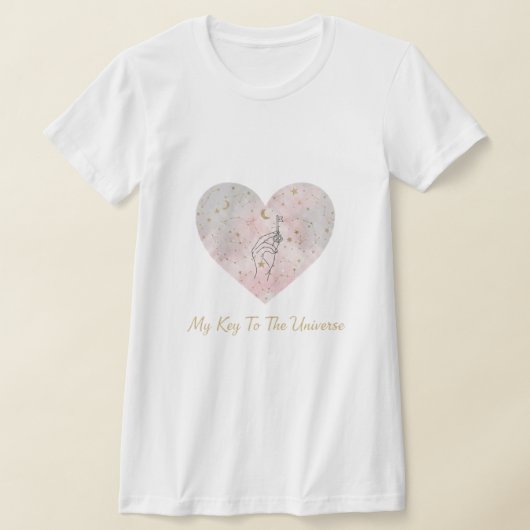 "My Key To The Universe T-Shirt - Elegant Tシャツ (レイダウン)