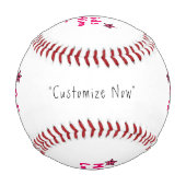 My Kids Love Him Baseballs Cool Gift, Personalized 野球ボール (裏面)