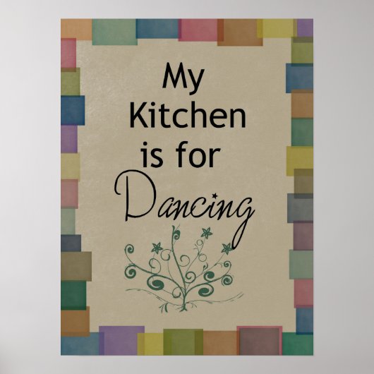 My Kitchen is For Dancing Poster ポスター (正面)