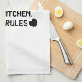 My Kitchen My Rules Funny Kitchen Towel キッチンタオル (四つ折り)