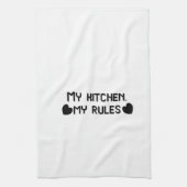 My Kitchen My Rules Funny Kitchen Towel キッチンタオル (縦)