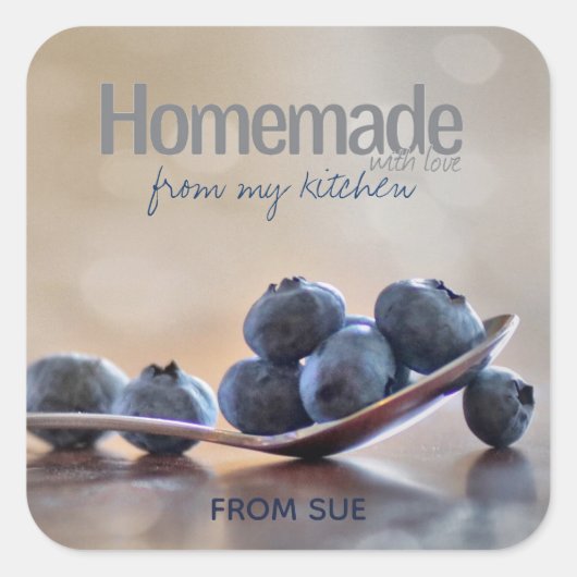 My Kitchen Stickersの愛で手作り スクエアシール (正面)