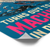 My Knight In Machinist Wife Girlfriend Funny Anniv ポスター (角)