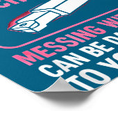 My Knight In Machinist Wife Girlfriend Funny Anniv ポスター (角)