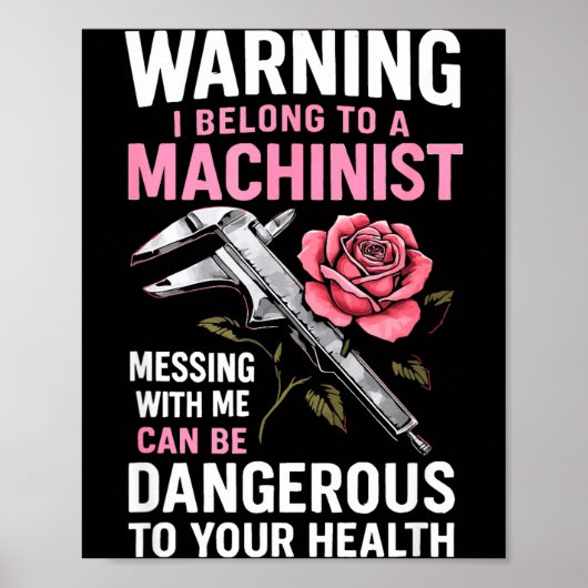 My Knight In Machinist Wife Girlfriend Funny Anniv ポスター (正面)