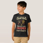 My Knight In Shining Funny Farmer Wife Women Girls Tシャツ (正面フル)