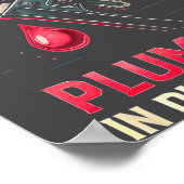 My Knight In Shining Funny Plumber Wife Women Girl ポスター (角)