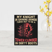 My Knight In Shining Funny Tower Climber Wife Wome カード (黄色い花)