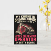 My Knight In Shining Heavy Equipment Operator Wife カード (黄色い花)