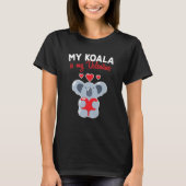 My Koala Bear Is My Valentine Cupid Heart Valentin Tシャツ (正面)