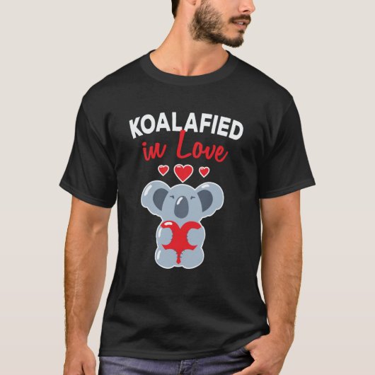 My Koala Bear Is My Valentine Cupid Heart Valentin Tシャツ (正面)