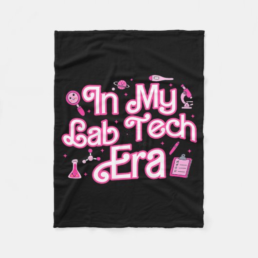My Lab Tech Era Medical Laboratory フリースブランケット (正面)