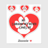 My Labrador Retriever Loves Me シール (シート)