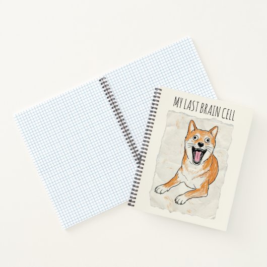 My Last Brain Cell - Funny ADHD Meme Notebook ノートブック (内部)