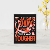 My Last Day Of Day Chemo Leukemia認識度バター カード (黄色い花)
