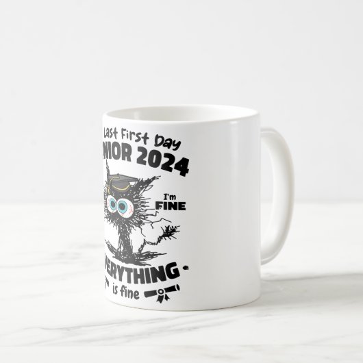 My Last First Day Senior 2024私はB素晴らしだ素晴らし コーヒーマグカップ (正面右)