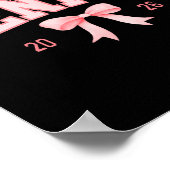 My Last First Day Senior 2026 Retro Groovy Tie Dye ポスター (角)