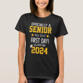My Last First Day Senior Back to School 2024 Class Tシャツ (正面)