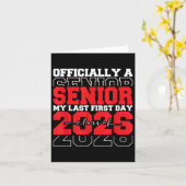 My Last First Day Shirt Senior 2026卒業クラス カード (黄色い花)