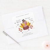 My Last Nerve Funny Thanksgiving Candle Label スクエアシール (封筒)