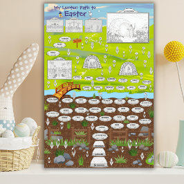 My Lenten Path to Easter Color Your Own Kids ポスター