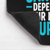 My Level Of Sarcasm Depends On Your Level Of Studi マウスパッド (コーナー)