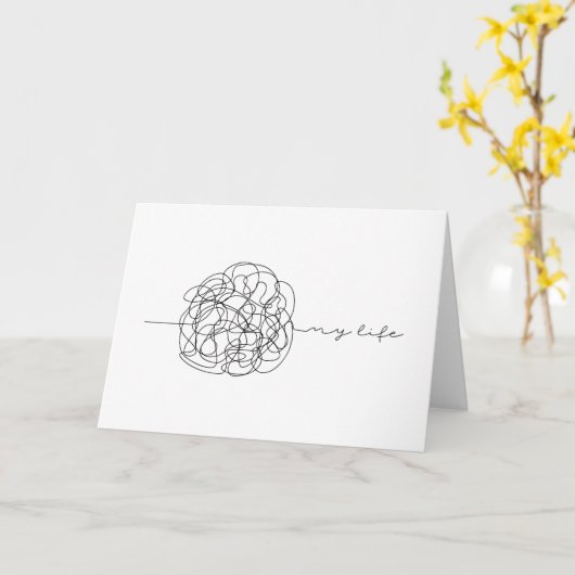 My Life カード (黄色い花)