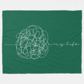 My Life フリースブランケット (正面(横))