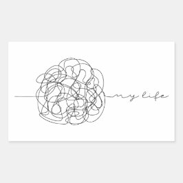 My Life 長方形シール