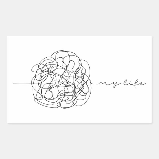 My Life 長方形シール (正面)