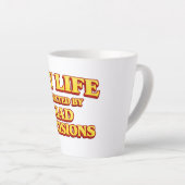 My Life Directed by Bad Decisions Movie Design カフェラテマグ (右アングル)