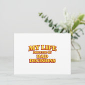 My Life Directed by Bad Decisions Movie Design 招待状 (スタンド正面)