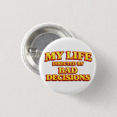 My Life Directed by Bad Decisions Movie Design 缶バッジ (正面&裏面)