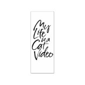 My Life is a Cat Video お洒落 Slinkyレタリング ラバースタンプ (インプリント)