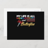 My Life Is All About Rainbow Butterfly Phlebotomy  ポストカード (正面/裏面)
