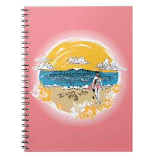MY LIFE Surf Girl Notebookが好き ノートブック